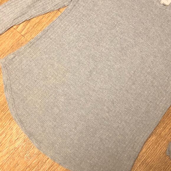Revolve Chaser Gray Textured Waffle Knit Pullover Sweater Size XL - Picture 5 of 11